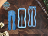 Set of 2 Skinny Jeans Cookie Cutters/Dishwasher Safe
