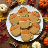 Set of 2 Pumpkin Mug Cookie Cutters/Dishwasher Safe