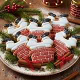 Set of 2 Santa in Chimney Cookie Cutters/Dishwasher Safe