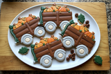 Set of 2 Pumpkin Wagon with Heart Handle Cookie Cutters/Dishwasher Safe