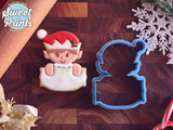 Elf Plaque Cookie Cutter/Dishwasher Safe