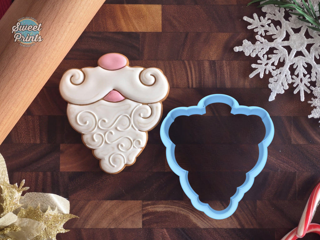 Santa Beard Cookie Cutter/Dishwasher Safe