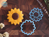 Set of 2 Sunflower/Daisy Cookie Cutters/Dishwasher Safe