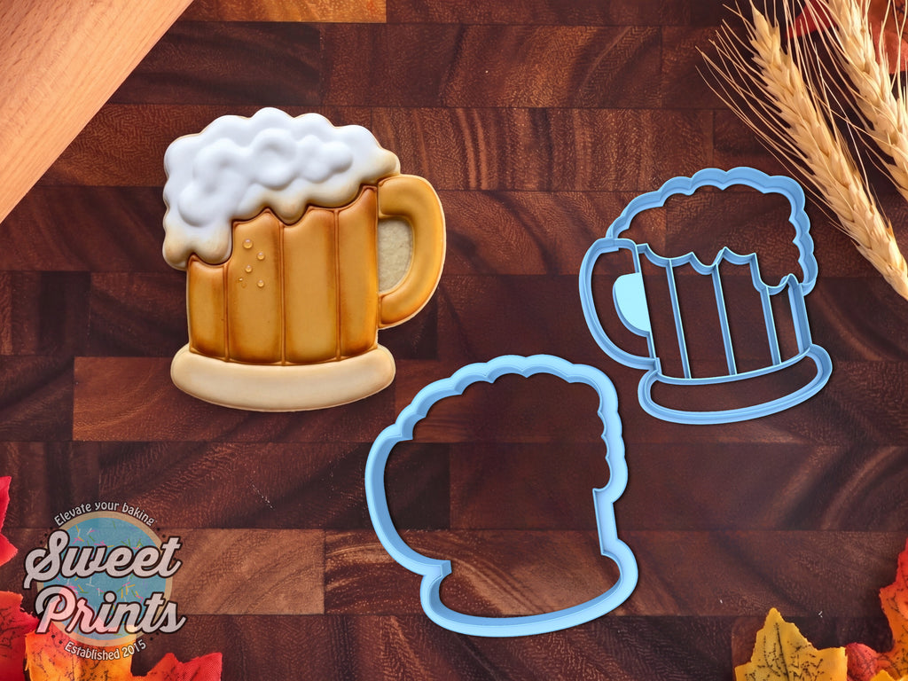 Set of 2 Beer Stein Cookie Cutters/Dishwasher Safe