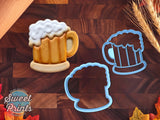 Set of 2 Beer Stein Cookie Cutters/Dishwasher Safe