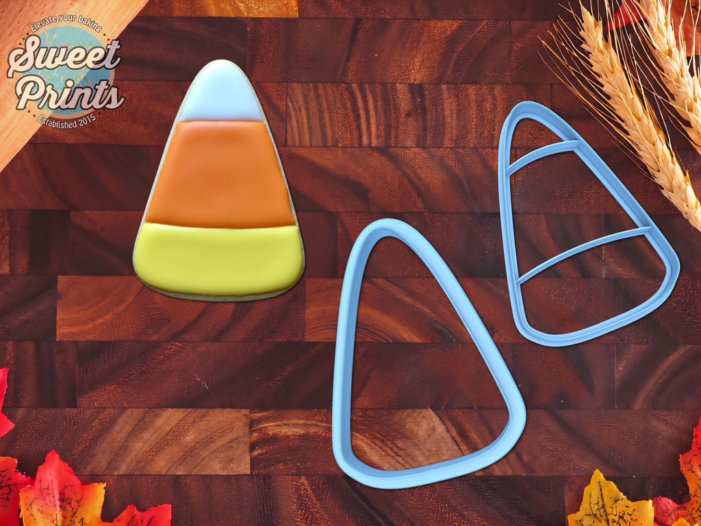 Set of 2 Candy Corn Cookie Cutters/Dishwasher Safe