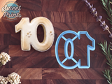 Number 10 Cookie Cutter/Dishwasher Safe