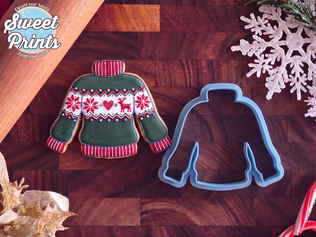Sweater Cookie Cutter/Dishwasher Safe