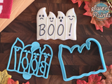 Boo Ghosts Cookie Cutter and Press/Dishwasher Safe
