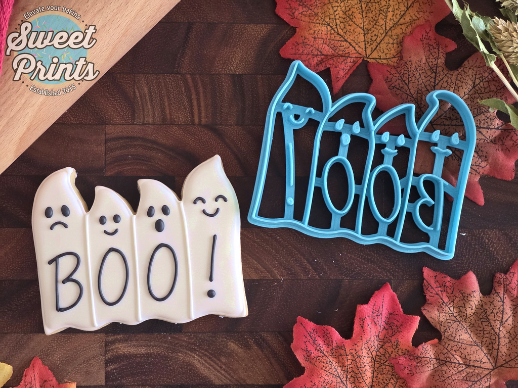 Boo Ghosts Cookie Cutter/Dishwasher Safe