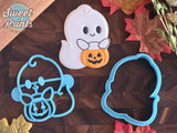 Trick or Treat Ghost Cookie Cutter & Press/Dishwasher Safe