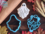 Ghost Wavy Cookie Cutter & Press/Dishwasher Safe