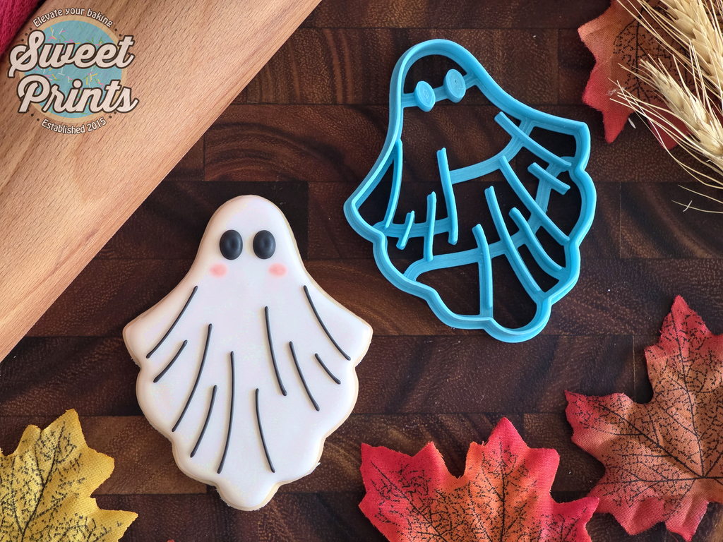 Ghost Wavy Cookie Cutter/Dishwasher Safe