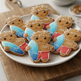 Gingerbread Surfer Cookie Cutter/Dishwasher Safe/Christmas in July