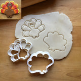 Set of 2 Turkey Cookie Cutters/Dishwasher Safe
