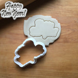 6" Happy New Year Plaque Cookie Cutter/Dishwasher Safe/Clearance