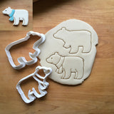 Set of 2 Polar Bear with Scarf Cookie Cutters/Dishwasher Safe