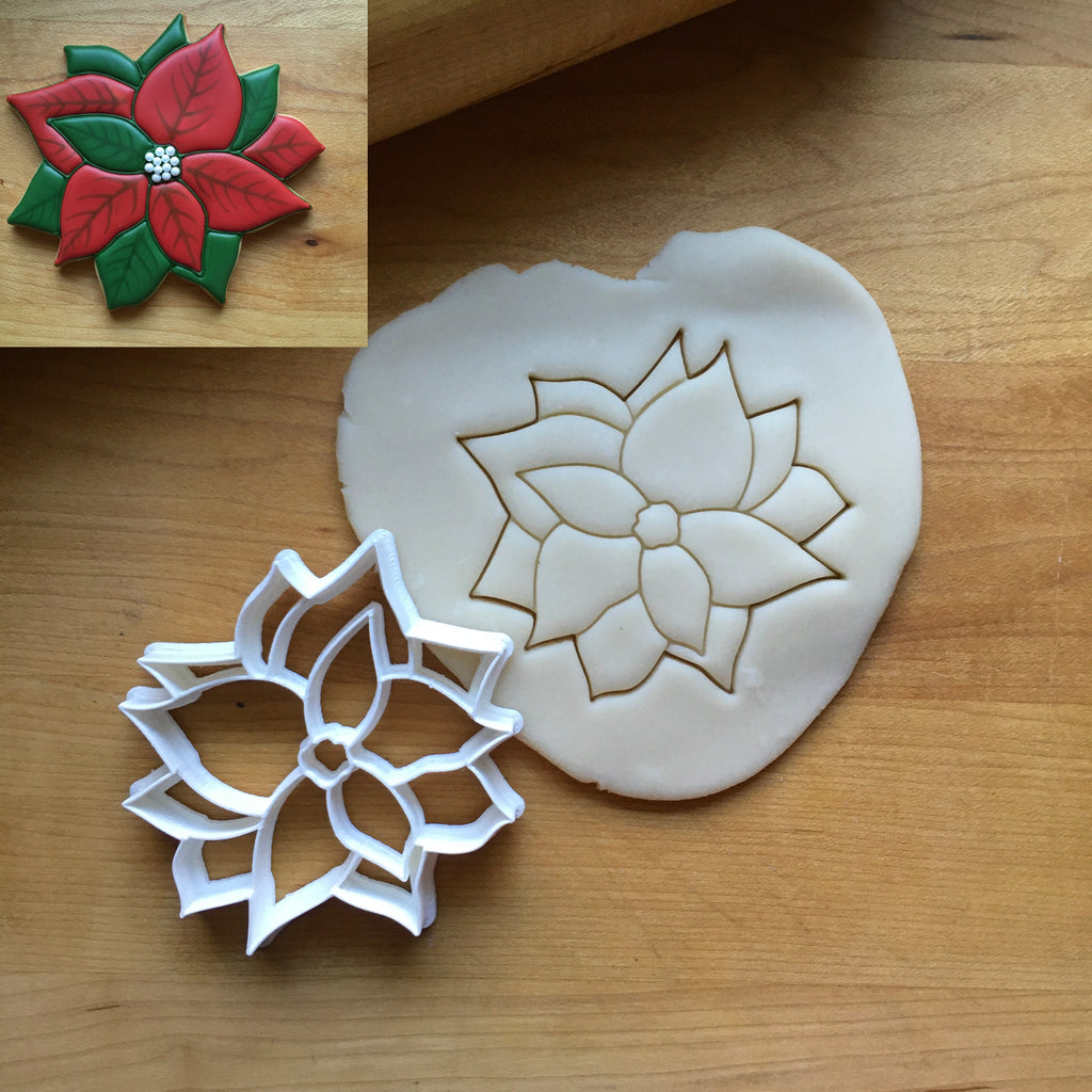 Christmas Poinsettia Cookie Cutter/Dishwasher Safe