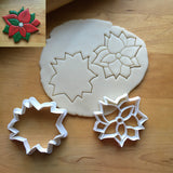 Set of 2 Christmas Poinsettia Cookie Cutters/Dishwasher Safe