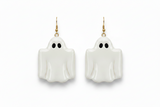 Set of 6 Polymer Clay Ghost Cutters/Clay Earring Shapes/Dishwasher Safe/Multi-Size