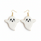 Set of 6 Polymer Clay Ghost Cutters/Clay Earring Shapes/Dishwasher Safe/Multi-Size