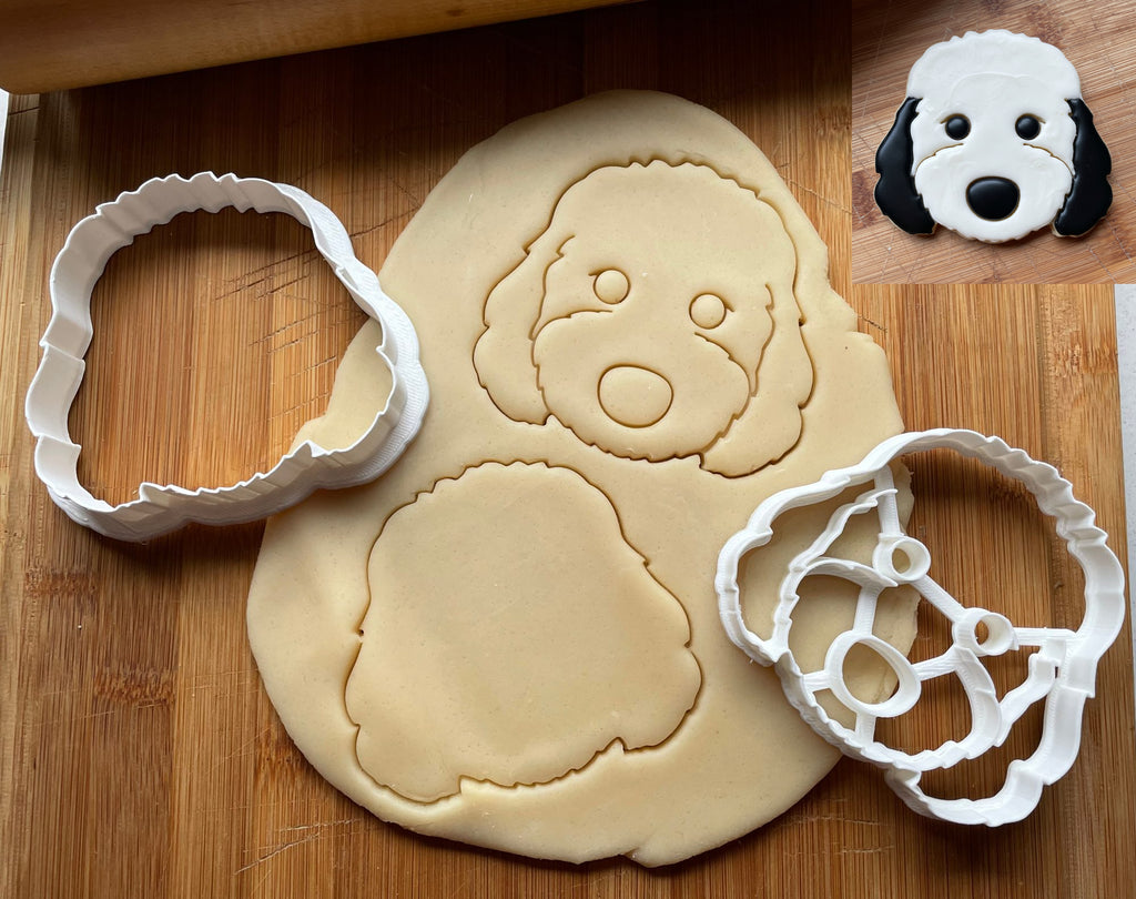 Set of 2 Mini Sheepadoodle Dog Cookie Cutters/Dishwasher Safe