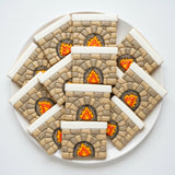 Set of 2 Fireplace Cookie Cutters/Dishwasher Safe
