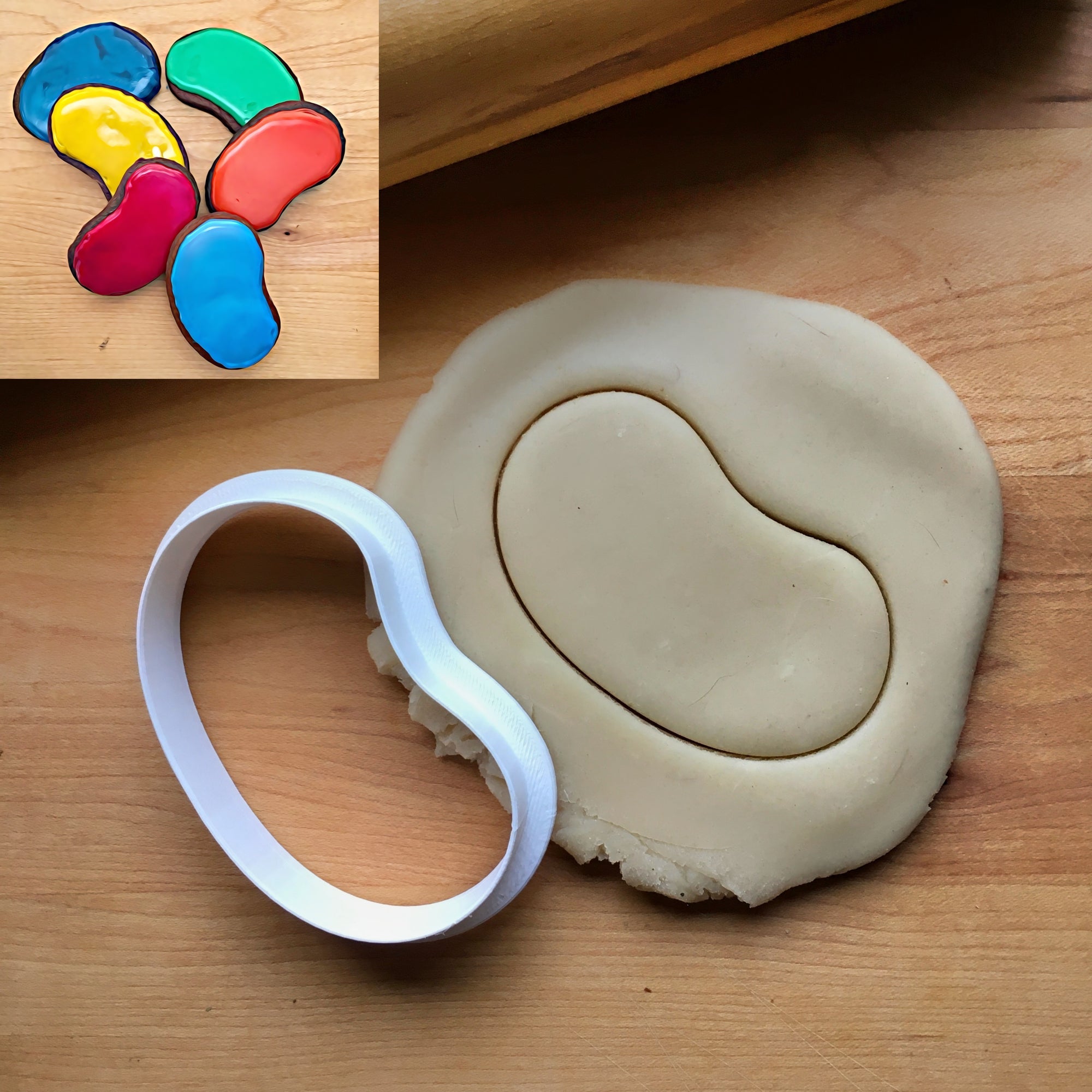 Jelly Bean Cookie Cutter/Dishwasher Safe