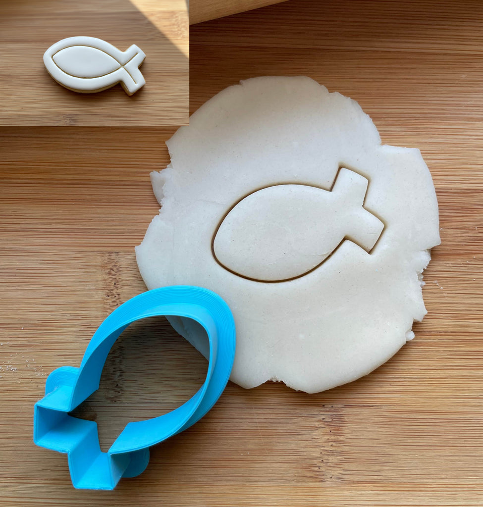Ichthys Fish Cookie Cutter/Dishwasher Safe