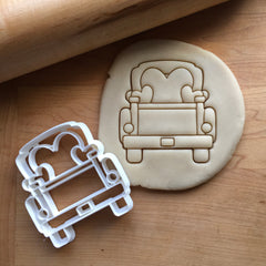 4" Pickup Truck with Heart Tailgate Cookie Cutter/Dishwasher Safe/Clearance