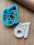 Number 67 Cookie Cutters/Dishwasher Safe