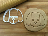 Set of 2 Dog Face Cookie Cutters/Dishwasher Safe
