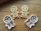 Set of 2 Cute Gingerbread Boy and Girl Cookie Cutters/Dishwasher Safe