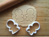 Set of 2 Cute Gingerbread Boy and Girl Cookie Cutters/Dishwasher Safe