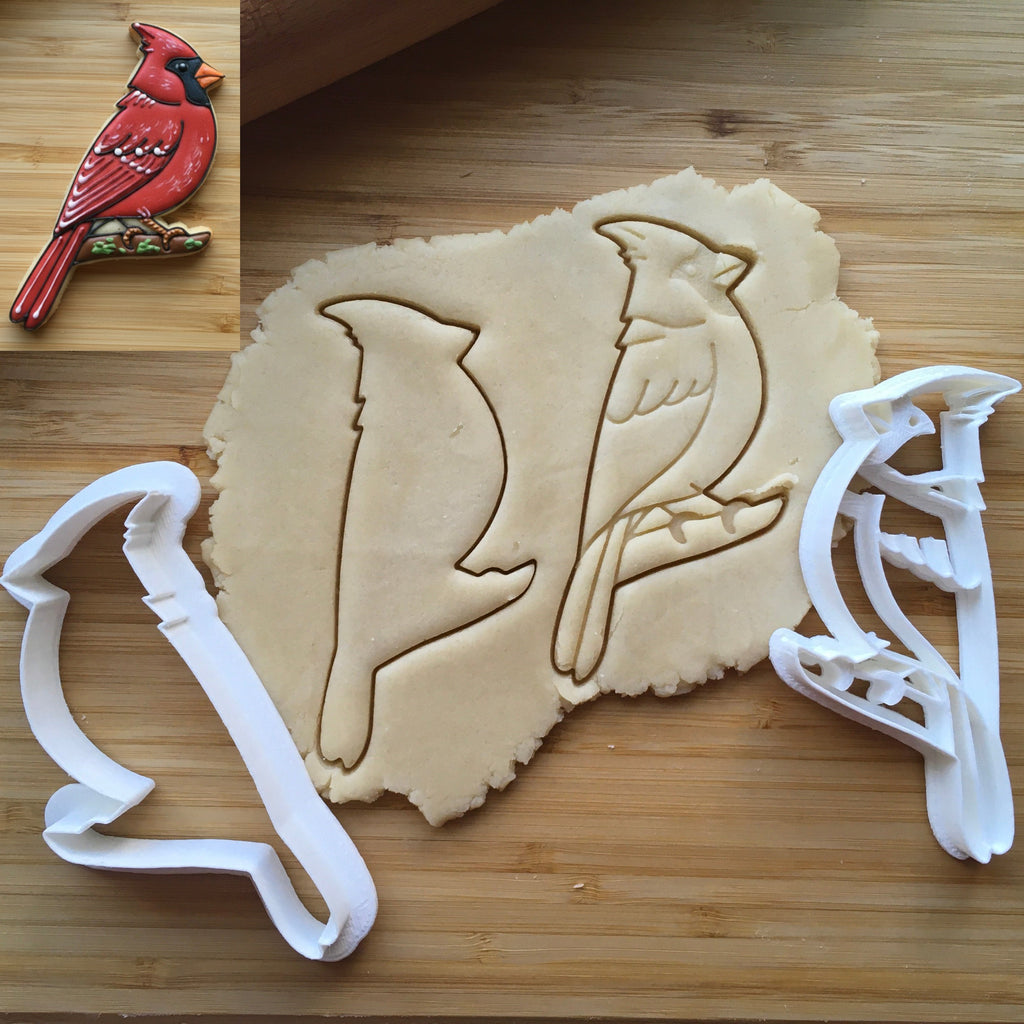 Set of 2 Cardinal Bird Cookie Cutters/Dishwasher Safe