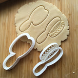 Set of 2 Hair Brush Cookie Cutter/Dishwasher Safe