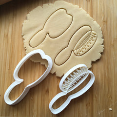 Set of 2 Hair Brush Cookie Cutter/Dishwasher Safe