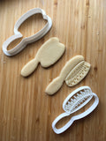 Set of 2 Hair Brush Cookie Cutter/Dishwasher Safe