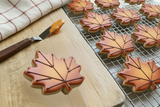 Set of 2 Rounded Maple Leaf Cookie Cutters/Dishwasher Safe