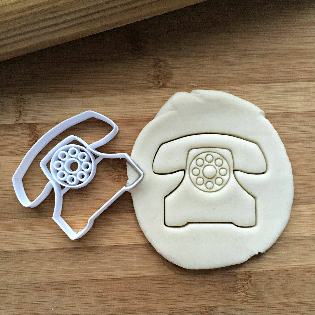 2" Telephone Cookie Cutter/Dishwasher Safe/Clearance