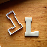 3" Varsity Letter L Cookie Cutter/Clearance