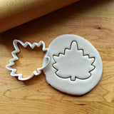 Set of 2 Rounded Maple Leaf Cookie Cutters/Dishwasher Safe