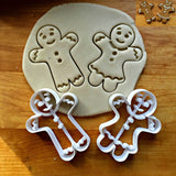 Set of 2 Gingerbread Boy and Girl Cookie Cutters/Dishwasher Safe