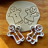 Set of 2 Gingerbread Boy and Girl Cookie Cutters/Dishwasher Safe