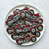 Set of 2 Motorcycle Cookie Cutters/Dishwasher Safe