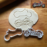 Set of 2 Motorcycle Cookie Cutters/Dishwasher Safe
