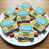 Set of 2 School Bus Cookie Cutters/Dishwasher Safe