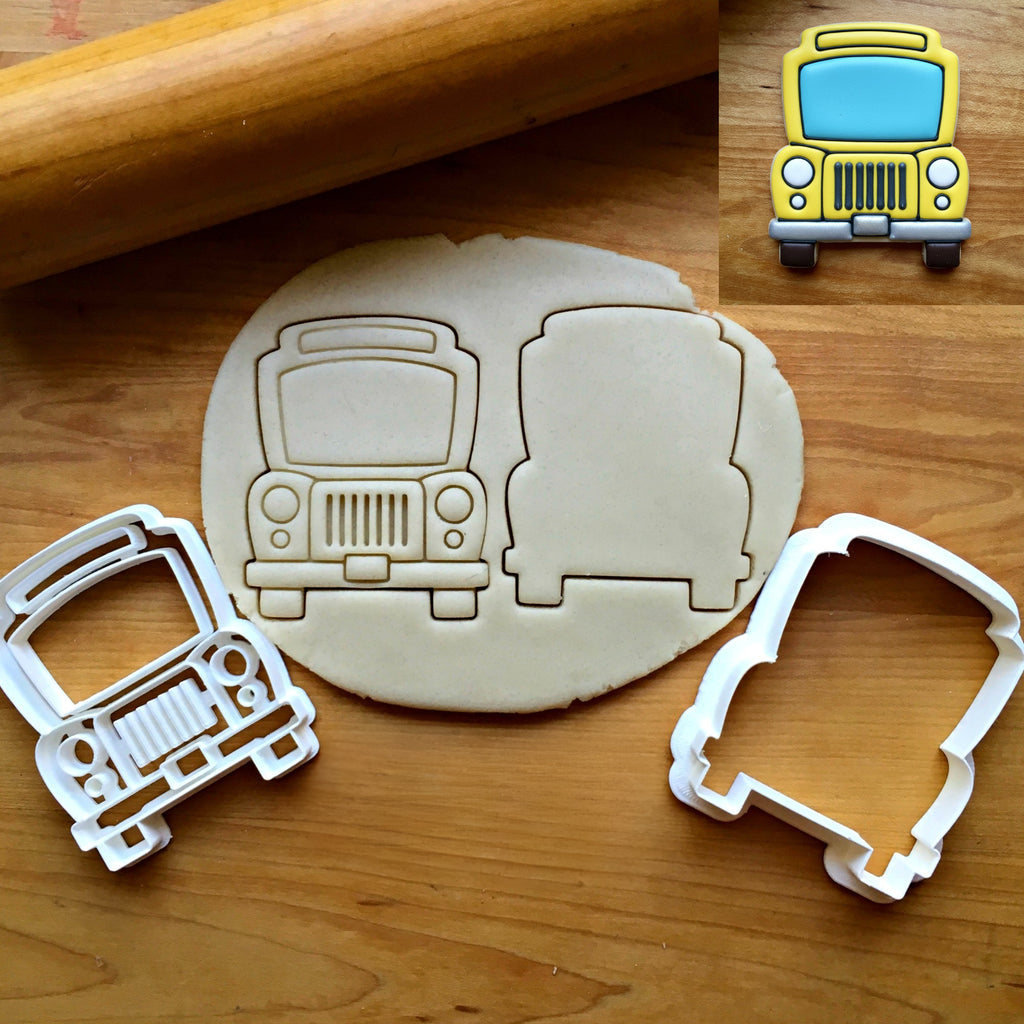 Set of 2 School Bus Cookie Cutters/Dishwasher Safe