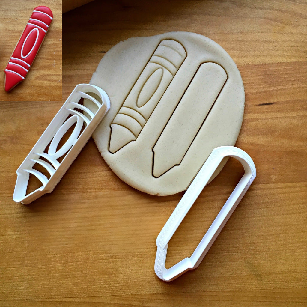 Set of 2 Crayon Cookie Cutters/Dishwasher Safe