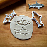 Set of 2 Great White Shark Cookie Cutters/Dishwasher Safe
